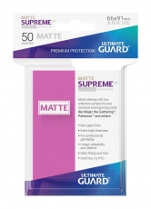 Ultimate Guard Supreme UX Sleeves Fundas de Cartas Tamaño Estándar Fucsia Mate (50)