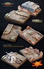 15MM 2 different large vehicle scenic bases 15A40CB