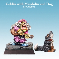 Goblin with Mandolin and Dog