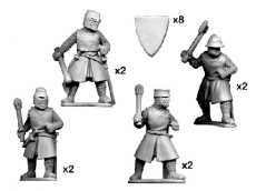 MCF001 - Dismounted knights with axes & maces