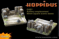 15mm Artillery emplacement 40mm x 40mm scenic bases