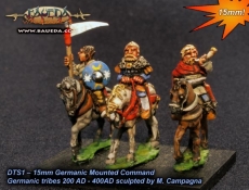 Early Frankish or Alamanni mounted command (4 mtd. )