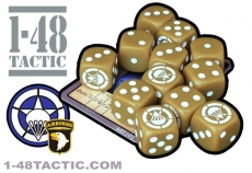 12 US Airborne faction dice + exclusive limited edition weapon card