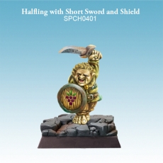 Halfling with Short Sword and Shield